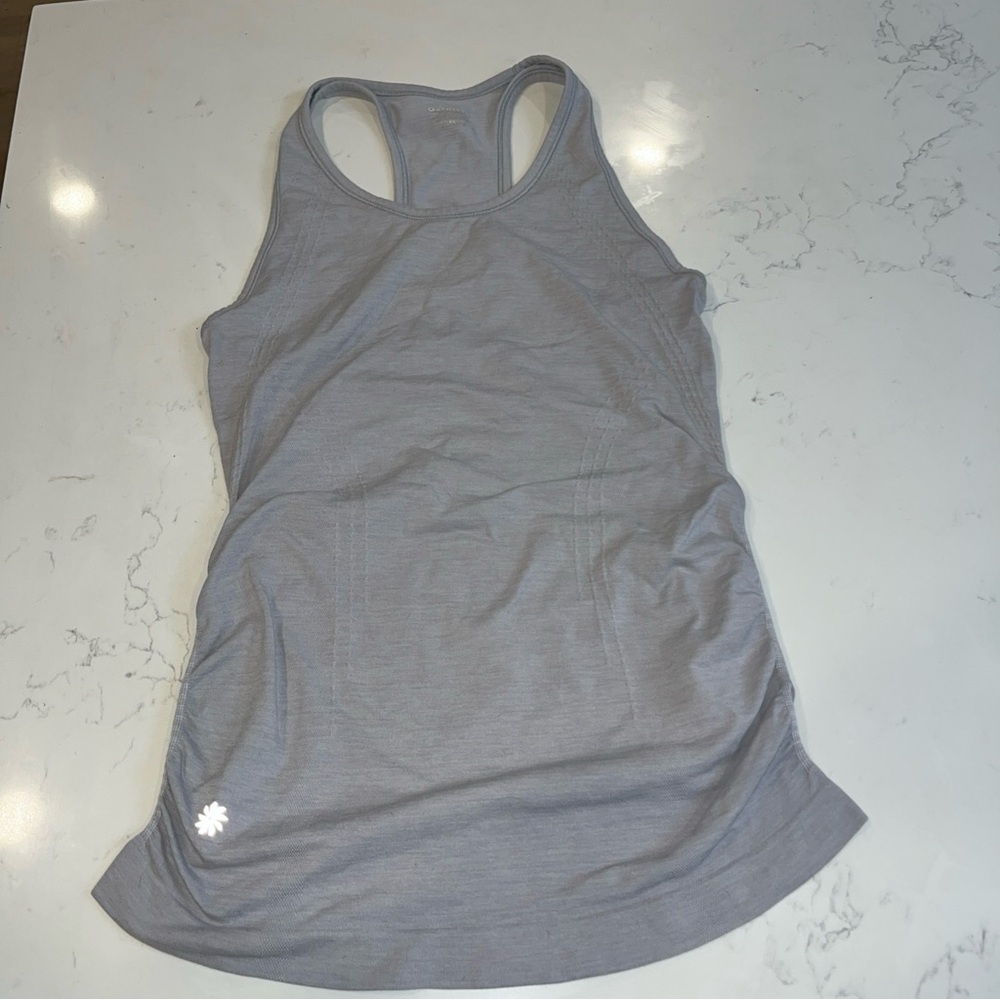 Athleta Light Gray Racerback Tank Top women’s xsmall